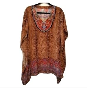 Anthropologie PilyQ Leopard Print Cover up